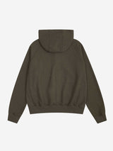 レギュラーコットンフーディジップアップ(OLIVE)