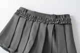 Classic Pleated Mini Skirt