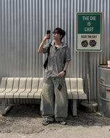 Clear Balloon Denim Pants