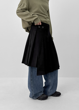 [MADE] Daruru Cotton Pleated Wrap Skirt