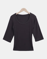Luhel Round-Neck 7-Sleeve T-Shirt