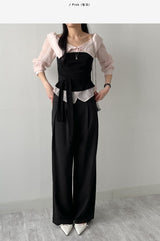 Buttery Off-Shoulder Layered Blouse