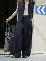 パリシックピンタックワイドアーチパンツ