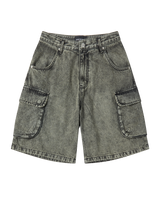 26SS ユーティリティダイイングデニムショートパンツ