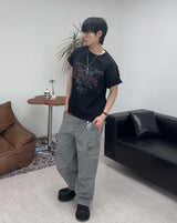 ハウウッド ヴィンテージ スプラッター ショートスリーブTシャツ