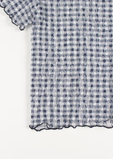 LACE CHECK TEE