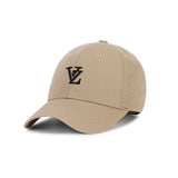 3D Monogram logo over fit ball cap BEIGE