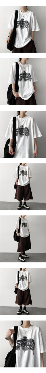 RONER Oversized-fit Short Sleeve T-shirt