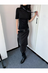 Rachel Turtleneck Short Sleeve Soft T-shirt