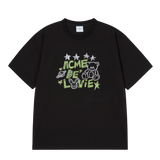 25SS UNIVERSE DRAWING SHORT SLEEVE T-SHIRT BLACK