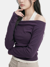 Elena Layered Off Shoulder Tee