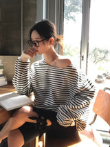 [MADE] Darling, striped one shoulder trainer