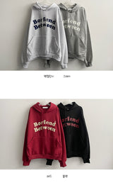 Budding lettering napping hood