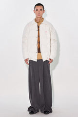 90% white duck down double-color shirt-style small lapel design down jacket