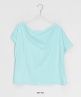 Lanka Two-Way Shoulder Loose Fit Short Sleeve Tee