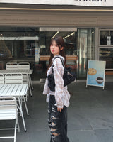 OOTJ デニムワイドダメージパンツ