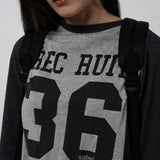 レックルーツオーセンティックラグランTシャツ (グレー)