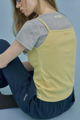 ラベルベーシックTシャツ_gray