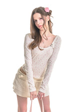 FLEUR NAPOLEON TEE [WHITE FLOWER]