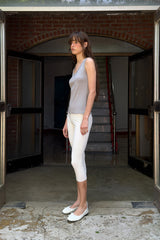STUDDED SLEEVELESS TOP - GREY