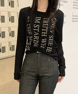 Golgi lettering long sleeves(3color)