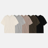 ワッフルヘンリーネックハーフTシャツ
