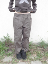 crop shirring pants