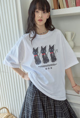 26SS★ Ghosty Cats Short Sleeve Tee