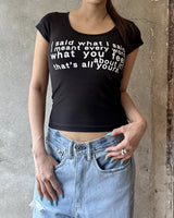 i said what I said Tシャツ (ブラック)