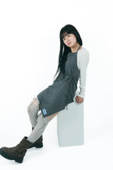 studs layered onepiece(gray)