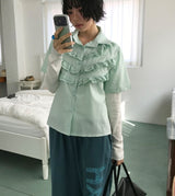 FRILL LAYERED SHIRT