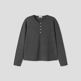 [ 1+1 ] Layered Henley Neck