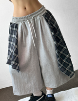 Tata Check Layered Over Long Bermuda 3Color