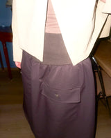 (3color) Flap Two-Pocket Flare Ribbed Skirt