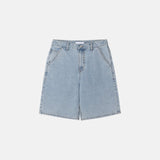 Basic wide denim shorts