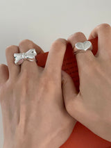 [92.5 silver] Chunky ハートリング