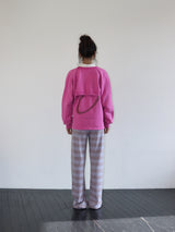STRIPE KNIT PANTS (PURPLE)
