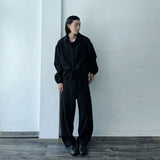 Panel Line Wide Trousers