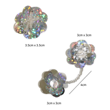 【MADE】デューイーフラワーシューチャーム (very silver, 3pcs)