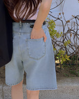 Half Bermuda denim pants