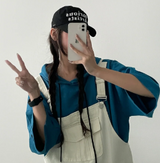 レンズオーバーフーディド半袖Tシャツ (3 colors)