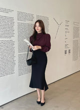 Matune Slit Span Mermaid Skirt