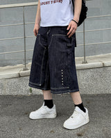 Beto Studded Bermuda Denim Pants