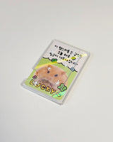 crayon star magsafe clear card pocket