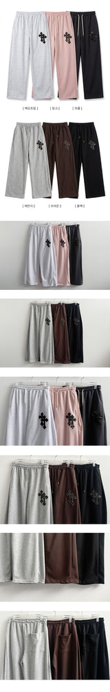 Dex Camo Cross Patch Wide Banding Pants 