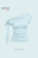 Muse Ribbon One Shoulder Top