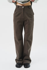 (W) Lone Fold Bootscut Pants (2color)