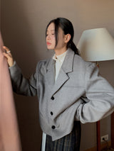  WOOL CROP BLAZER