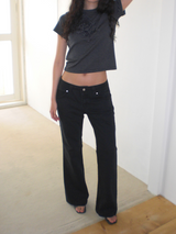 Milly boots cut pants [Black]