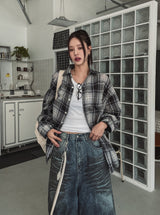Oropeu String Check Over Shirt
